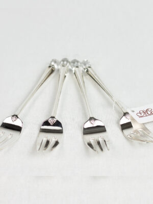 TENEDOR DISEÑO PUNTA CRISTAL X4