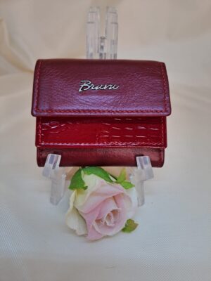 MINI BILLETERA DE CUERO ROJO